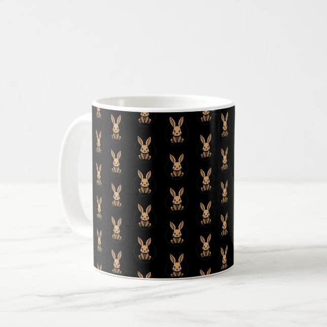 Cute Bunny Coffee Mugg (Framsida vänster)