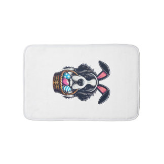Cute Bunny Ear Saint Bernard Dog Easter Egg Owner  Badrumsmatta