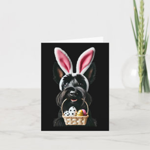Cute Bunny Ear Scottish Terrier Påskägg Ow Kort