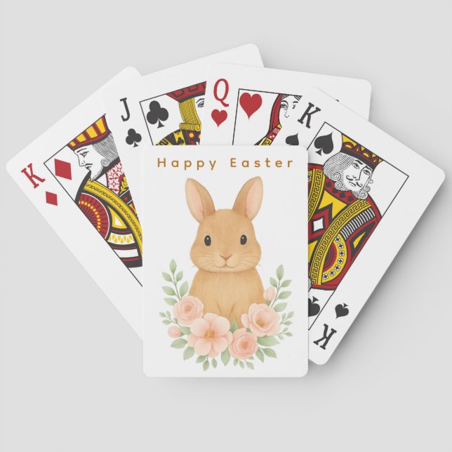  Cute bunny Easter Classic Playing Cards Casinokort (Baksidan)