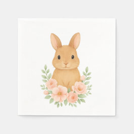 Cute bunny easter Paper Napkin Pappersservett