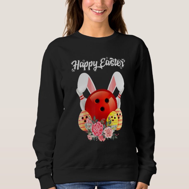 Cute Bunny Egg Bowling Påsk 2022 Rabbit Pascha B T Shirt (Framsida)