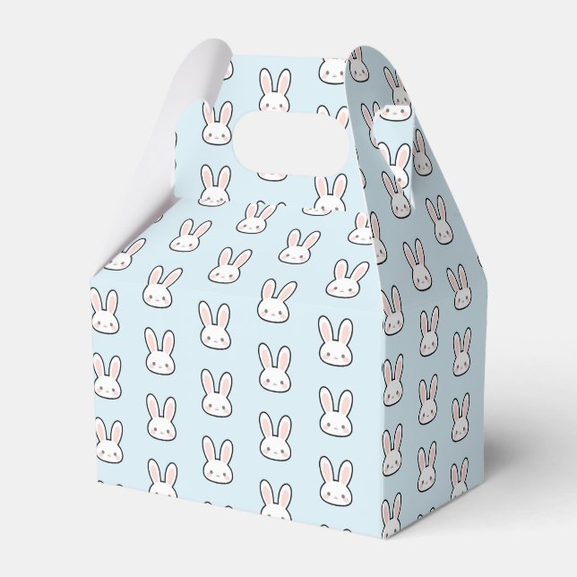 Cute Bunny Face Rabbit Pattern Presentaskar (Framsidan Sidan)