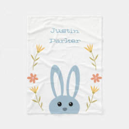 Cute Bunny Flebit Blanket Fleecefilt