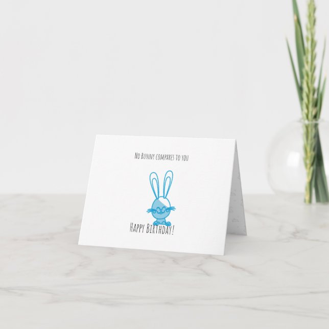 Cute Bunny-för barn med vikt födelsedagskort Kort (Framsida)