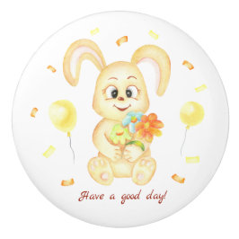 Cute Bunny för en positiv stämning Knopp
