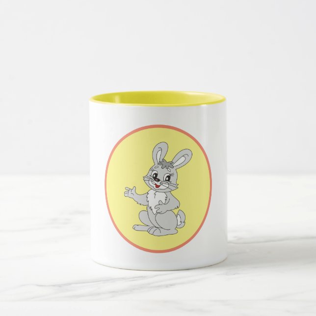 Cute Bunny for Kids and Rabbit Fans Mugg (Center)