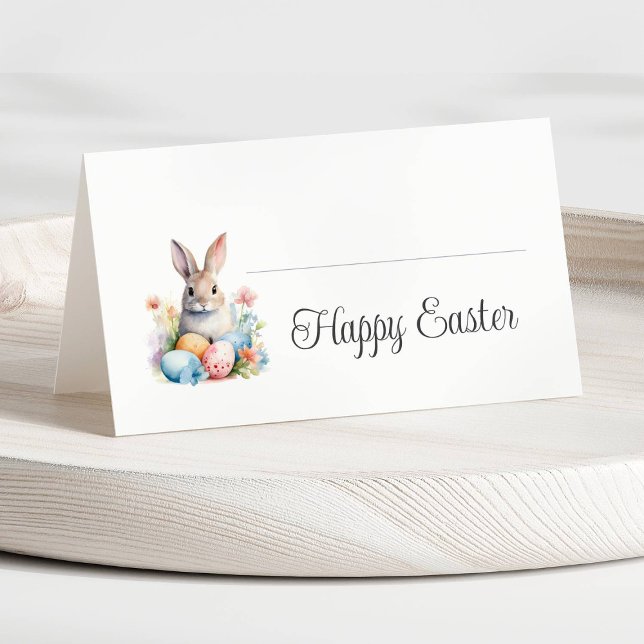 Cute Bunny Glad påsk Brunch Placeringskort (Cute Bunny Happy Easter Brunch Place Card)