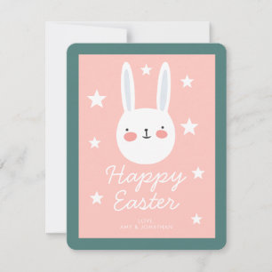 Cute Bunny Glad påsk Julkort