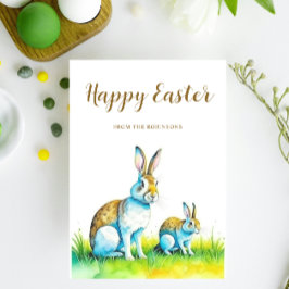 Cute Bunny Glad påsk Julkort
