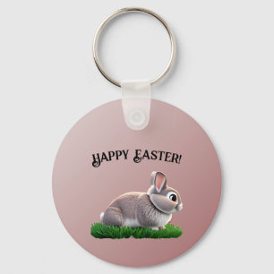 Cute Bunny Glad påsk Nyckelring