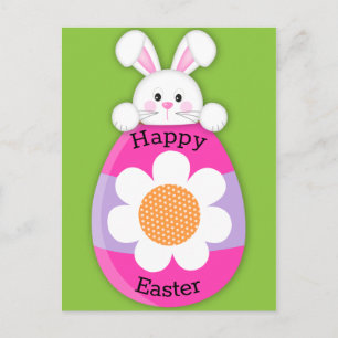 Cute Bunny Glad påsk Vykort