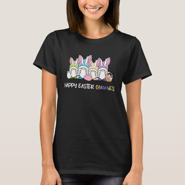 Cute Bunny Happy Easter Day Eggs Hunt Boys Girls K T Shirt (Framsida)