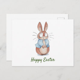 Cute bunny helg vykort
