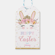 Cute Bunny Hoppy Påsk Favor Gift-Märkre