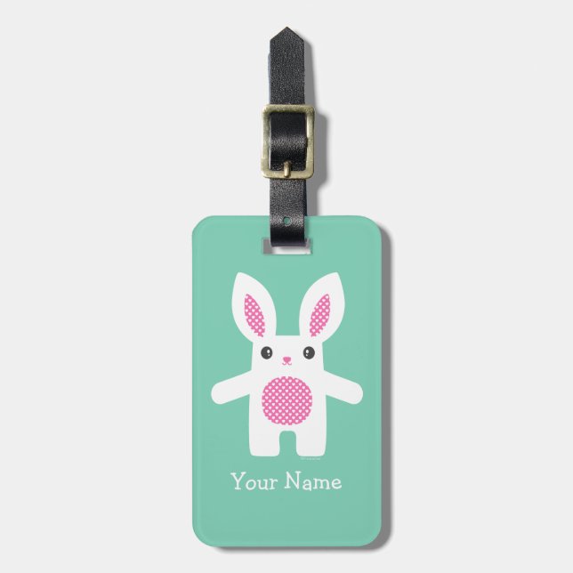Cute Bunny Hug  Bagagebricka (Vertikal Framsida)