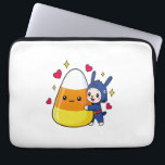Cute Bunny Hugger Candy corn Laptop Fodral<br><div class="desc">Cute Bunny Hugger Candy corn</div>