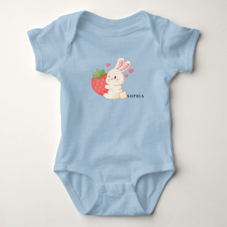 CUTE BUNNY Hugger en bodykostym för jordgubbsbär b T Shirt