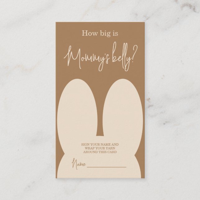 Cute bunny Hur stort är mamma Büry? Tilläggskort (Framsida)