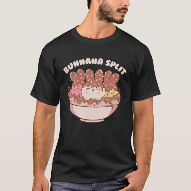 Cute Bunny Ice Cream Flavors Ice Cream Bowl  Rabbi T Shirt (Framsida)