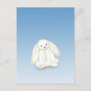 Cute Bunny Illustration - vykort
