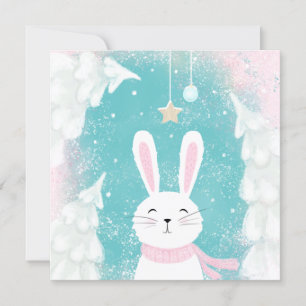Cute Bunny Jul Rosa och Mint
