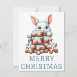 Cute Bunny-julkort Julkort