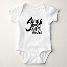 Cute Bunny Kärlek Påsk, svart och vit typografi T Shirt