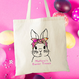Cute Bunny Kids Påsk Tote Bag Tygkasse