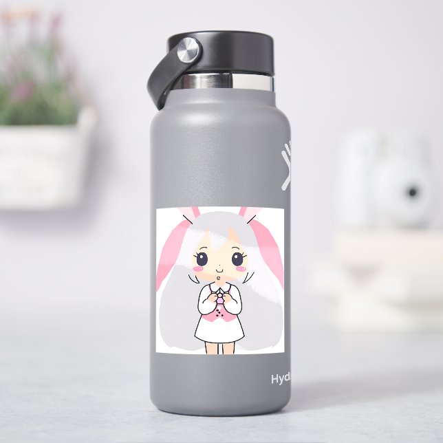 Cute Bunny Klistermärken (HydroFlask)