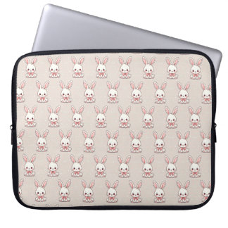 Cute bunny laptop case laptop fodral