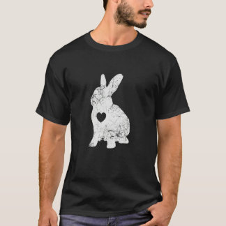 Cute Bunny Love Shirt I Rabbit Silhouette T