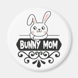 Cute Bunny mamma kanin älskare Magnet