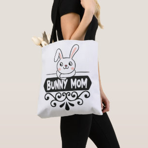 Cute Bunny mamma kanin älskare Tygkasse