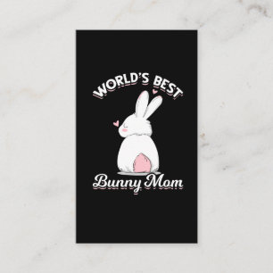 Cute Bunny Mamma Rabbit Älskare Mamma Visitkort