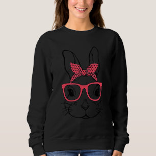 Cute Bunny med Bandana-glas och Bubblegum Happ T Shirt
