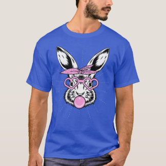 Cute Bunny med Bandana Heart Glass Bubblegum Ea T Shirt