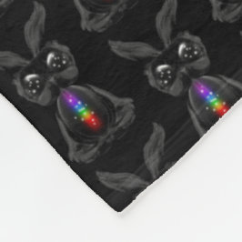 Cute Bunny med Chakra Rainbow Soul Fleecefilt