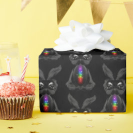 Cute Bunny med Chakra Rainbow Soul Presentpapper