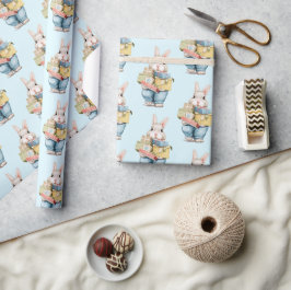 Cute Bunny med födelsedag Papper Presentpapper