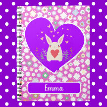 Cute Bunny med hearts och Flowers