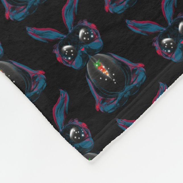 Cute Bunny med mousserande morot Soul Fleecefilt (Hörn)