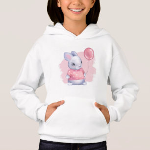 Cute Bunny med Rosa Balloon T Shirt