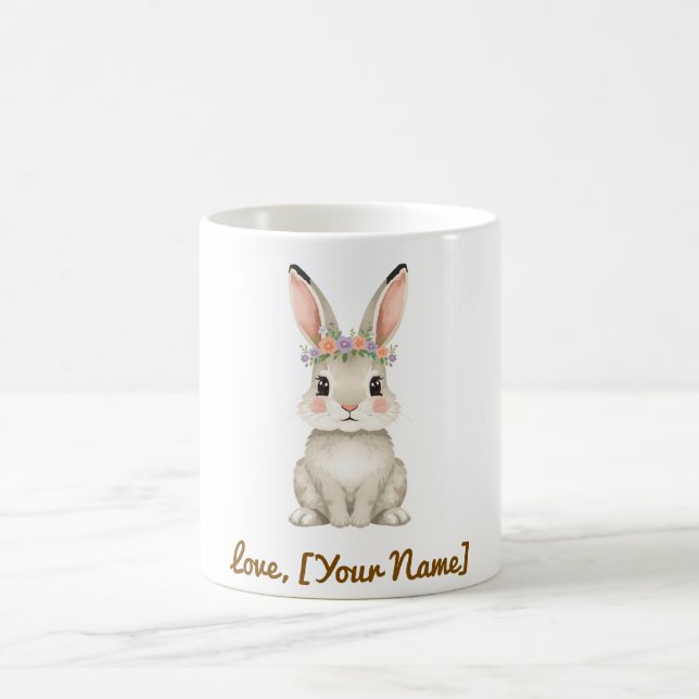 Cute Bunny Mug Gift for Mom Kaffemugg (Center)