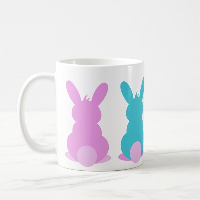 Cute bunny mugg i pastel färg (Vänster)