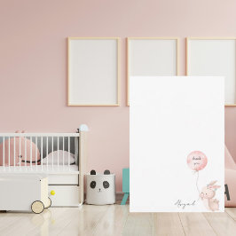 Cute  Bunny Namn Baby Shower Tack för