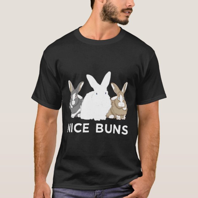 Cute Bunny Nice Buns Rabbit Herd Fluffle T Shirt (Framsida)
