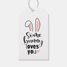 Cute Bunny Öron någon Kärlek Du Påsk