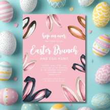 Cute Bunny Öron Påsk Brunch