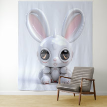 Cute Bunny Öron Tapestry